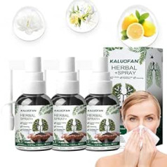 Kaluofan Herbal Spray, Respinature Herbal Spray, Kaluofan 3 Pieces Herbal Spray Cleansing Lung, Herbal Cleansing Lung Spray, Herbal Body Care Essence, Piemērots ikdienas Zīmols: Kaluofan