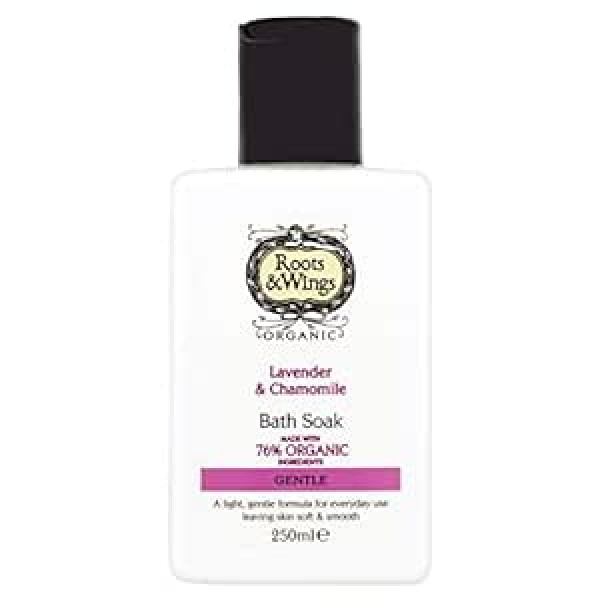 Roots & Wings organiskais peldmaiss, maiga lavanda un kumelīte, 250 ml