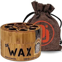 Da'dude Da Dude Da Wax matēts matu vasks vīriešiem - spēcīgs, matēts matu vasks vīriešiem bambusa traukā - ideāls matu vasks vīriešiem dāvana 100 ml