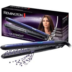 Remington Hair Straightener Pro Ion Straight S7710 Triple Ionic Technology, digitālais displejs, maksimāli 230 grādi, melns/zils