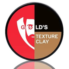 Gold's Beard Oil GØLD's Texture Clay Wax — elastīga vidēja noturība un dabiska apdare — apjomu palielinošs matu veidošanas krēms vīriešiem ar vieglu spīdumu — ražots Vācijā