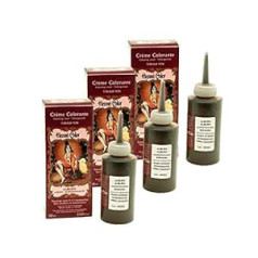 Henné Color 3 Cremes matu krāsa bez 100% dabīgā sulfāta matu krāsošanai daļēji pastāvīgai dabiskai kopšanai Henna matu ķemme 3 x 90 ml