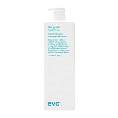 EVO The Great Hydrator Moisture Mask, увлажняющая маска для сухих и окрашенных волос, придает эластичность, блеск и уменьшает пушистость, веганская, без сул