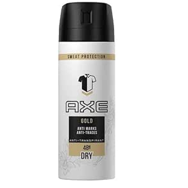 AXE Men Gold sausais dezodorants / ķermeņa aerosols 150 ml Iepakojumā pa 6