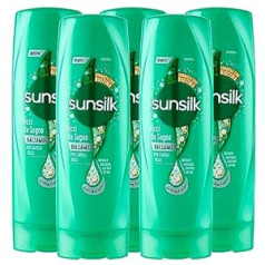 Sunsilk cirtas balzams, lai mazinātu cirtas izteiktiem un elastīgiem matiem, 5 pudeles pa 200 ml