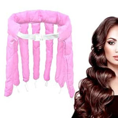 Wubayi Sleeper Hair Rollers Soft No Heat Pink