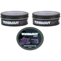 Toni & Guy 3 x Toni & Guy Men Formēšanas māla fiksācija un tekstūra 75 ml (3 iepakojumā)