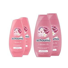 Schauma Schwarzkopf Repair Shampoo 7 Flower Oil (2 x 400 ml) Izlīdzina, atjaunojošs šampūns sausiem un iztukšotiem matiem un kondicionieris (2 x 250 ml) Kondicionieris piešķir mirdzošu spīdumu