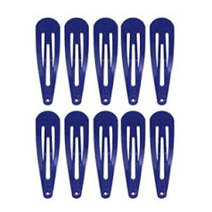 Frcolor 50 Pack Royal Blue 5cm Snap matu sprādzes Vienkāršas matu sprādzes meitenēm