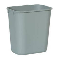 Rubbermaid FG295500GRAY Rechteckiger Abfalleimer, 12,9 l, Grau, 12 Stück