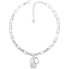 GUESS Halskette Jewelly CRYSTAL TAG (JUBN01126JWYGT / JUBN01126JWRHT) sudrabs/zelts