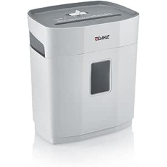 Dahle PaperSAFE PS 140 Shredder (10 Sheets, Security Level P4, Particle Cut, Oil and Maintenance-Free, 12 Litres) Grey