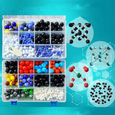 Boxen Molekulares Chemie-Modell-Kit, Schüler- oder Lehrer-Set zum Lernen der organischen und anorganischen Chemie