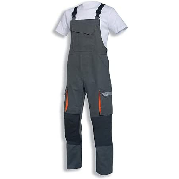 Uvex Metal 8941 Herren-Arbeitshose - Grau-Orange Männer-Latzhose