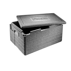 termohauzeris EPP Thermal Box GN 1/1 Gastrostar ar vāku - 50 litru tilpums - 60 x 40 x 33 cm - 5 krāsu ievietošanas karšu komplekts