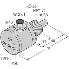 6871035-FCS-N1/2A4-ARX-H1140,Strömungsüberwachung Eintauchsensor