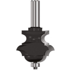 ENT 15540 Multiformfräser HW, Schaft (S) 12 mm, Durchmesser (D) 49,7 mm, NL 44 mm, R1 6 mm, R2 8 mm, R3 8 mm, SL 40 mm, ar Kugellager