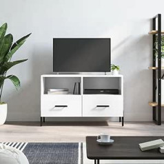 Camerina TV-Schrank Weiß 80x36x50 cm Holzwerkstoff statīvs TV dēlis industriālais stils