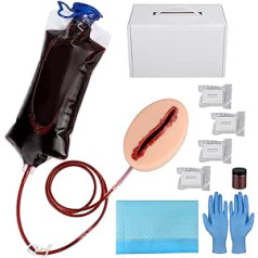 MedEduQuest Laceration Wound Pack trenažieru komplekts, Stop The Bleed apmācības komplekts, medicīniskās pakāpes asiņošanas kontroles komplekts — soma