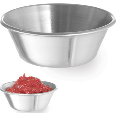 Ramekin bļoda, trauks mērcēm un mērcēm, nerūsējošais tērauds, diametrs. 62 mm 12 gab., 45 ml - Hendi 400012