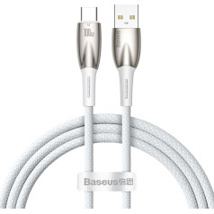 Glimmer USB-A - USB-C ātrās uzlādes kabelis 1m - balts