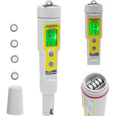 Skābes mērītājs pH mērītājs ar LCD termometru 0-14 pH 0-50 C