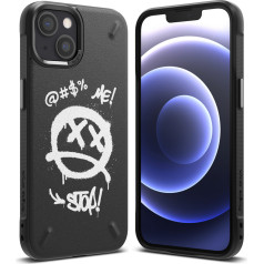 Ringke Izturīgs maciņš iPhone 13 mini Onyx Design Graffiti melns