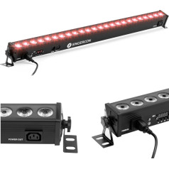24x LED skatuves apgaismojuma lente RGB 4-80W