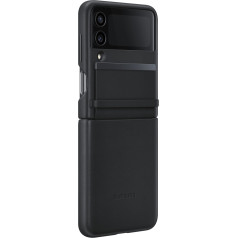 Samsung Ādas maciņš priekš Galaxy Z Flip4 Flap Leather Cover melns