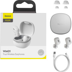Encok WM01 Plus TWS Bluetooth 5.0 bezvadu austiņas, baltas