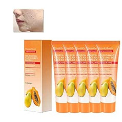 Cottny Skinetic Papaya Whitening Deep Exfoliator, Papaya Exfoliating Gel, Papaya Essence Whitening Brightening Exfoliating Gel, Papaya Essence skrubja krēms sejai un ķermenim (5 gabali)