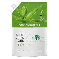 B.o.t Cosmetic & Wellness BOT Cosmetic & Wellness - 99% Organic Aloe Vera Gel, 5 L | Sejai, ķermenim, matiem | Aprūpe pēc saules apdegumiem | Organic Certified | Ideāli piemērots sausiem matiem