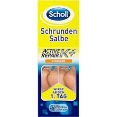 ‎Scholl Scholl Schrundensalbe Active Repair K+ pret ādas bojājumiem uz raupjiem, sausiem un saplaisājušiem papēžiem - ar 25% urīnvielu un keratīnu - 1 x 60 ml pēdu krēms