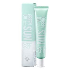 BOM Green UV Sun Off 50 ml 1.69 fl.oz. Water Balm Moisturising Cream without White Cast Iron with SPF 50+ Physical, Mild and Light Sun Protection