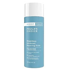 Paula's Choice Resist Anti Aging Tonic atjaunojošs tīrīšanas losjons - atstāj ādu tīru un svaigu - ar niacinamīdu un hialuronskābi - pūtītēm un kombinētai līdz taukainai ādai - 118 ml