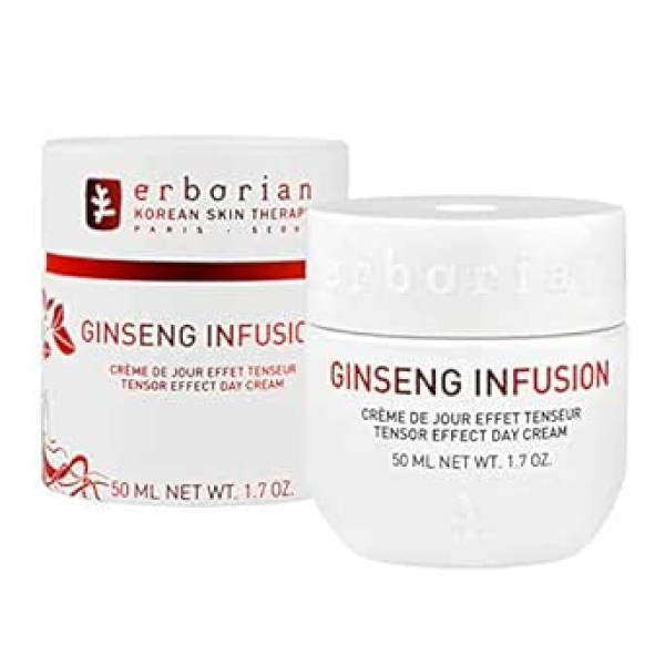 Erborian Ginseng Infusion - Bagātīga dienas kopšana ar pretnovecošanās efektu - Korejiešu kopšana, dienas krēms iedarbojas pret grumbām un izlīdzina ādu - 50 ml