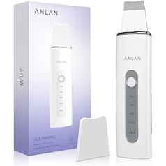 Anlan 2.0 Skin Scrubber Ultrasonic Scrubber for Face, 4 Modes Facial Cleansing, EMS Facial Care, Acne Remover