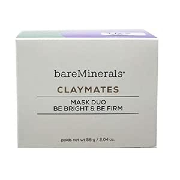 Bare Mínerals Claymates Mask Duo sejas maska, Be Bright & Be Firm, 58 g