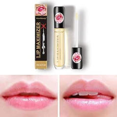 N/S Lip Plumper, 3 gab. dabīgs lūpu kuplinātājs un lūpu kopšanas serums, mitrinoša, briest lūpu krāsa ar spīdumu, palielināta elastība, piemērota visiem ādas tipiem