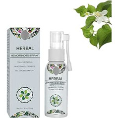 Siapude Hemocare Herbal Hemorrhoid Spray, Dabisks augu izcelsmes hemoroīdu aerosols, Hemoroīdu ārstēšana, Ātra hemoroīdu un šķiedru mazināšana, 30 ml (1 iepakojumā)