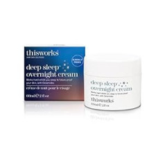 This Works Deep Sleep Overnight Cream 60 ml - Sejas krēms ar persiešu zīda koka ekstraktu, keramīdiem un vara PCA, lai atbalstītu ādas atjaunošanos - barojošs nakts krēms ar