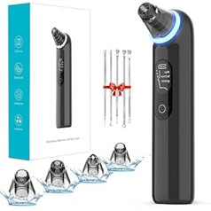 Anyface 2023 Pore Vacuum Cleaner, Blackhead Suction, Pore Cleaner, Acne Remover, Device, Pimple Vacuum Cleaner, USB Rechargeable, 4 Interchangeable Pimple Remover, Suction Heads Set