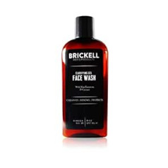 Brickell Men's Products Brickell Men's Clarifying Gel Face Wash - Dabīga un organiska vīriešu sejas tīrīšana ar aktivēto ogli - Vīriešu tīrīšanas želeja ar ģerāniju, kokosriekstu un alveju - 237 ml - Aromāts