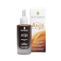 Nature's Argà sun oil šķidrie saules pilieni, pašiedeguma eļļa sejai, spilgta, dabiska, ātras iedarbības, intensīva un ilgstoša, 30 ml