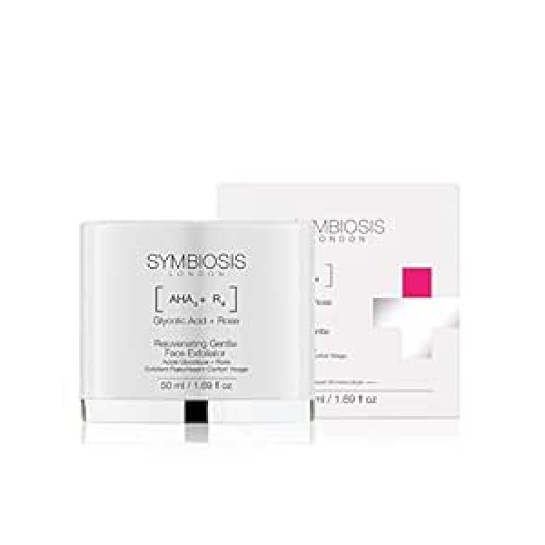 Symbiosis London [roze + glikolskābe] - atjaunojošs delikāts sejas skrubis 50 ml