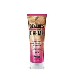 Pro Tan ProTan Beaches un Creme Rich dabīgais iedeguma sviests ar burkānu eļļu, 250 ml