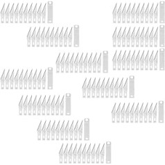120 Pieces Craft Knife Blades #11 Scalpel Replacement Blades Stainless Steel Hobby Knife Set for Cutter for DIY Art Work Cutting Sculpture