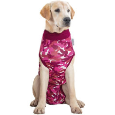 Suitical Recovery Suit for Dogs, Pink Camouflage, xxl