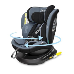 Reecle 360° Rotatable i-Size Child Seat with ISOFIX 40-150 cm, Reboarder Rear-Facing 40-105 cm, ECE R129