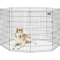Дома MidWest для домашних животных Складной металлический манеж для собак 122 см В x 61 см Ш